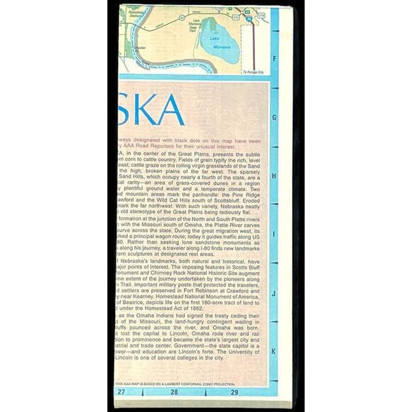 AAA Exclusive IA NE Map 1999 Ephemera Auto Travel Road Street Highway Location - Picture 3 of 4